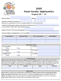 picture of food vendor application